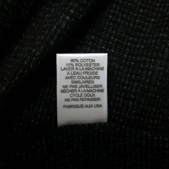 Michael Lauren Women's Soft Jersey Knit Oversized Tee-Black/White-XS/S-NWT - Picture 9 of 14